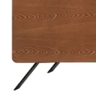 Aparador para sala de estar Estrutura em Mdf e madeira maciça 4 portas Fabricado na Itália - Rosalba Viadurini