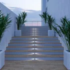 Refletor LED embutido para exterior marcador em aço inoxidável 4 peças - losango Viadurini