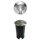 Marcador de Led para exterior embutido de aço inoxidável 2W 4 peças - Elisir Viadurini