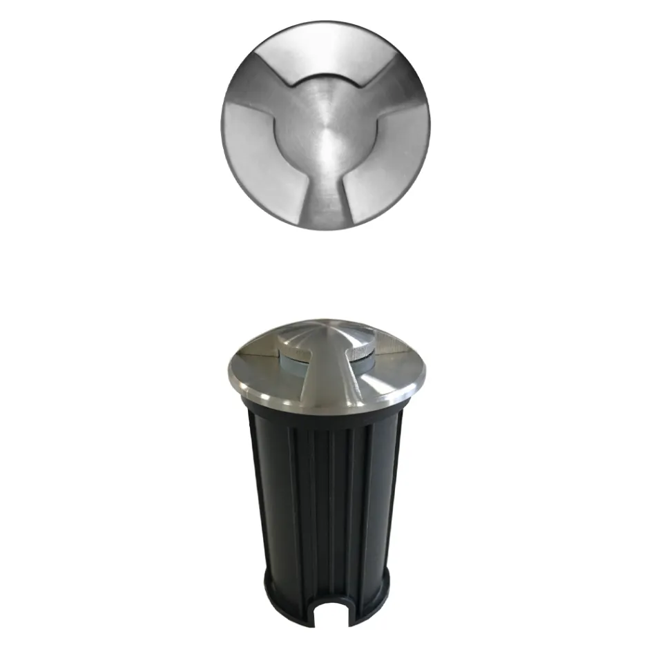 Marcador de Led para exterior embutido de aço inoxidável 2W 4 peças - Elisir Viadurini