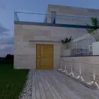 Marcador de Led para exterior embutido de aço inoxidável 2W 4 peças - Elisir Viadurini