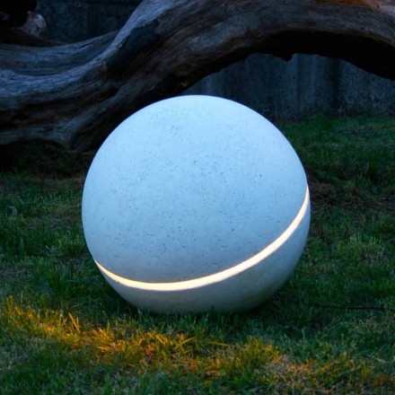 Mármore de iluminação LED em forma de esfera Sphera com 1 fenda Viadurini