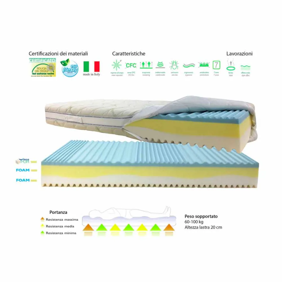 Bio colchão 3 e meio quadrado Viadurini