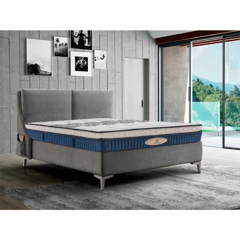 Colchão de molas Spring Aloe Feel 800, fabricado na Itália - Grécia Viadurini