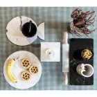 Rolo de mármore com cabos de madeira fabricados na Itália - Senni Viadurini