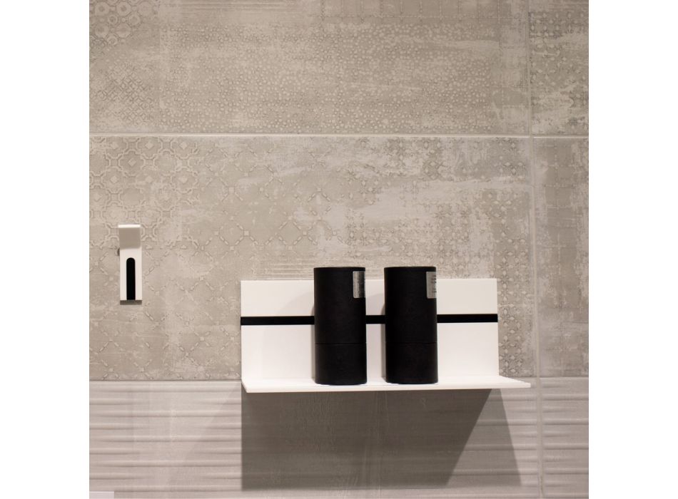 Prateleira de parede Corian branca L 35 ou L 60 cm Fabricado na Itália Qualidade - Elono Viadurini