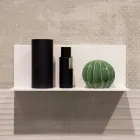 Prateleira de parede Corian branca L 35 ou L 60 cm Fabricado na Itália Qualidade - Elono Viadurini