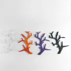 Prateleira de parede de acrílico com ganchos para casacos feitos na Itália - néon Viadurini