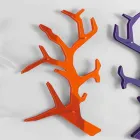 Prateleira de parede de acrílico com ganchos para casacos feitos na Itália - néon Viadurini