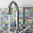 Misturador para lavatório com 1 furo e bico alto em latão vintage fabricado na Itália - Elisea Viadurini