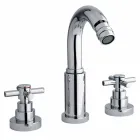 Misturador clássico de 3 furos em latão cromado feito na Itália - Zumbo Viadurini