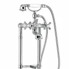 Misturador Clássico para Banheira de Piso em Latão Made in Italy - Panico Viadurini