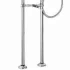 Misturador Clássico para Banheira de Piso em Latão Made in Italy - Panico Viadurini