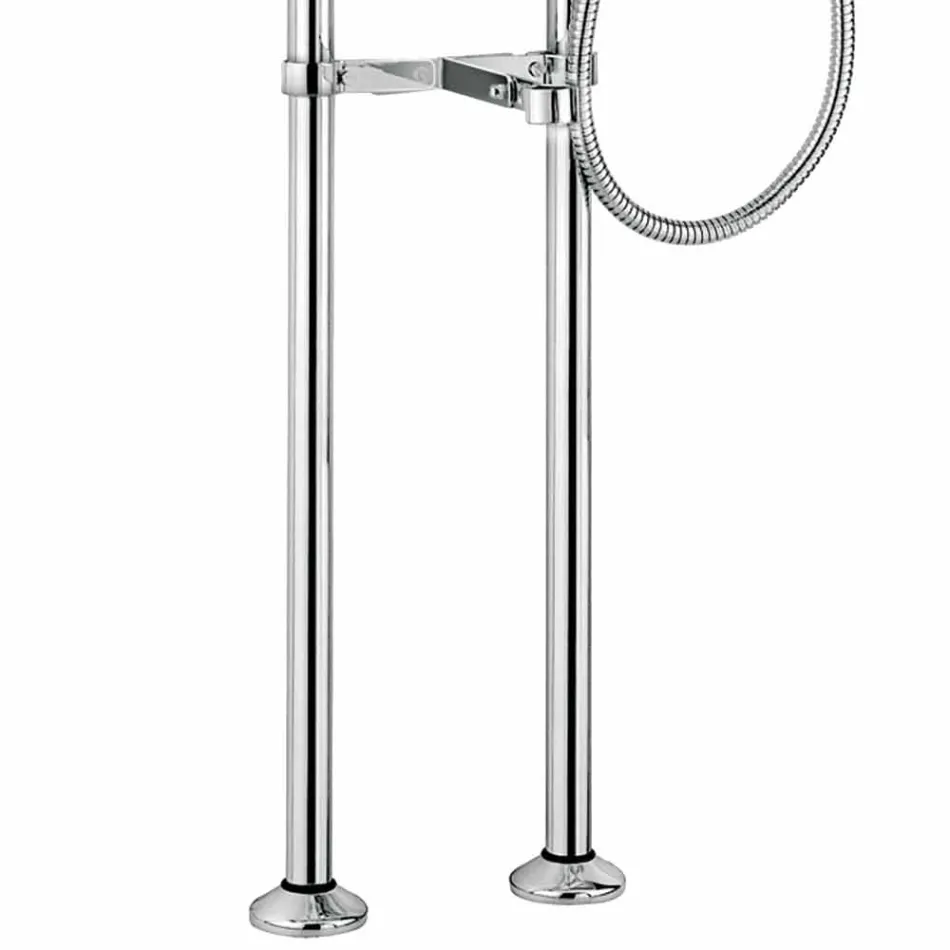 Misturador Clássico para Banheira de Piso em Latão Made in Italy - Panico Viadurini