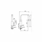 Misturador para pia de banheiro de bico alto giratório Made in Italy - Panela Viadurini