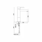 Misturador para lavatórios em latão cromado sem ralo Made in Italy - Ermia Viadurini