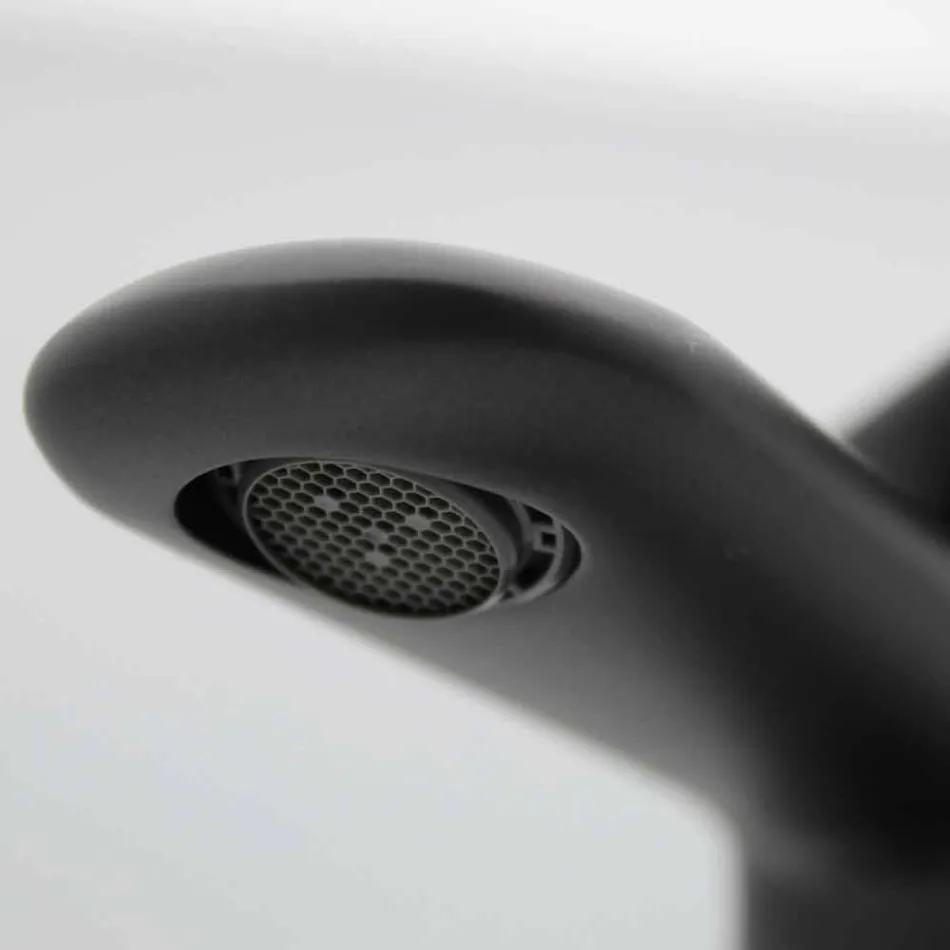 Misturador de lavatório de design em latão cromado ou colorido feito na Itália - Dainamo Viadurini