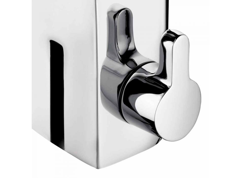 Misturador para lavatório moderno com sensor infravermelho em metal cromado - Gonzo Viadurini