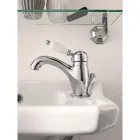 Misturador para lavatório artesanal de latão estilo tradicional com alavanca - Noriana Viadurini