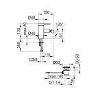 Moderna batedeira para bidê com resíduo emergente em metal cromado - zanio Viadurini