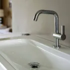 Misturador Monocomando de Design Moderno para Lavatório em Metal - Zanio Viadurini