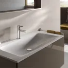 Misturador para lavatório com alavanca simples e latão cromado de design clássico - Artemisia Viadurini