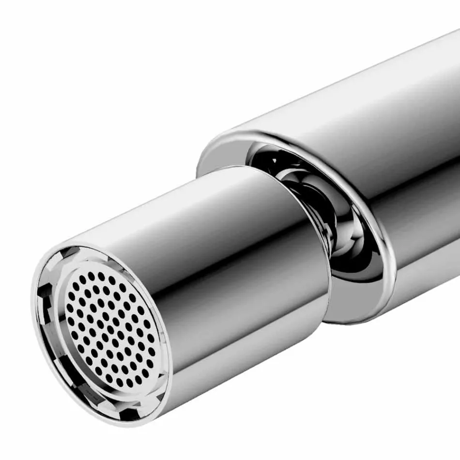 Misturador moderno de uma alavanca com dreno de bidê de metal - Pinto Viadurini