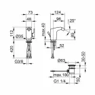 Misturador moderno de alavanca única para bidê em metal cromado - Gonzo Viadurini