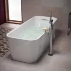 Misturador para banheira moderno monocomando com chuveiro de metal - Pinto Viadurini