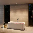 Misturador Monocomando Moderno para Banheira em Metal Cromado - Girino Viadurini