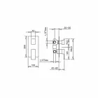 Made in Italy Design Mixer 3-Way para chuveiro - Bibo Viadurini