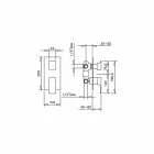 Misturador de duche com desviador de 3 vias Made in Italy - Panela Viadurini