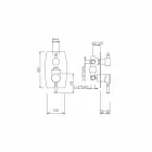 Misturador de duche com desviador de 3 vias Made in Italy - Neno Viadurini