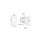 Misturador de duche com desviador de três saídas Made in Italy - Sika Viadurini