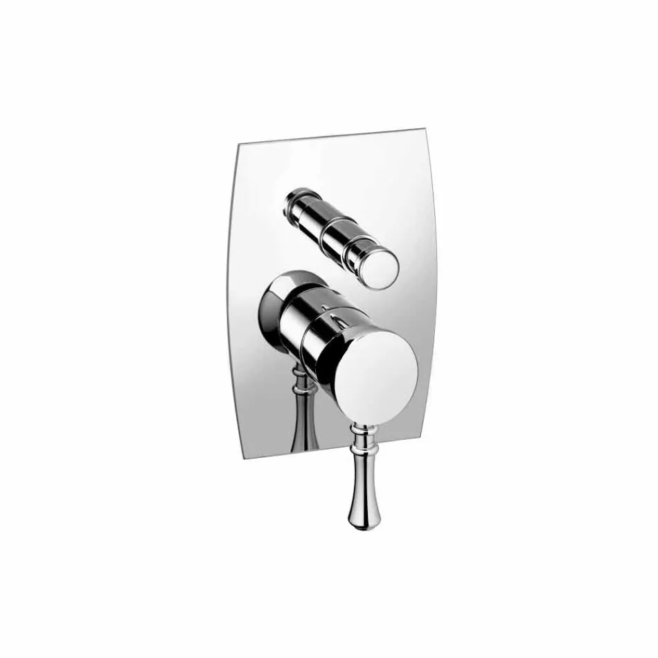 Misturador para banheira ou chuveiro de latão de design Made in Italy - Neno Viadurini