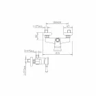 Misturador de latão para chuveiro feito na Itália - Neno Viadurini
