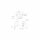 Misturador para lavatório com 3 furos de 130 mm de altura em latão feito na Itália - Binsu Viadurini