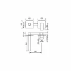 Made in Italy Design Mixer para lavatório - Panela Viadurini