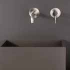 Torneira Misturadora de Lavatório Embutida em Aço Inox AISI 316L - Artigli Viadurini