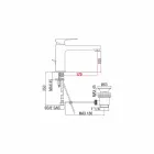 Misturador para pia de banheiro com ralo de latão Fabricado na Itália - Sindra Viadurini