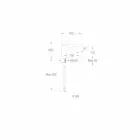 Misturador moderno para pia de banheiro de latão feito na Itália - Besugo Viadurini