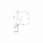 Misturador de latão de design clássico para pia de cozinha feito na Itália - Carmel Viadurini