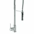 Misturador para pia de cozinha em latão com chuveiro de mão Made in Italy - Kalimo Viadurini