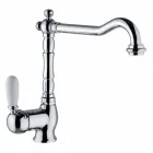 Misturador para pia de cozinha de latão clássico feito na Itália - Adonis Viadurini