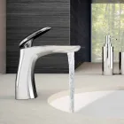 Misturador para lavatório de latão cromado feito na Itália - Filipo Viadurini