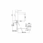 Latão Misturador para lavatório com acabamento cromado fabricado na Itália - Ermia Viadurini