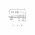 Misturador para banheira embutido com design moderno em latão fabricado na Itália - Sika Viadurini