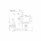 Misturador externo de latão para banho fabricado na Itália - Neno Viadurini