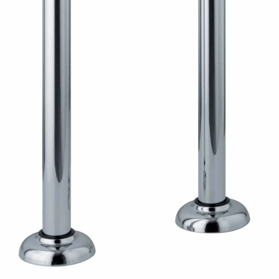 Misturador para banheira de piso com design clássico em latão Made in Italy - Lisca Viadurini