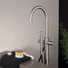 Misturador de Banheira Externo de Piso em Aço Inox AISI 316L - Garras Viadurini